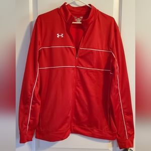 Under Armour Red Zip Up Sweater • Men's Large